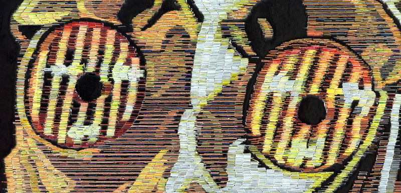 Illustration for article titled Artist creates detailed Star Wars mosaics using thousands of staples